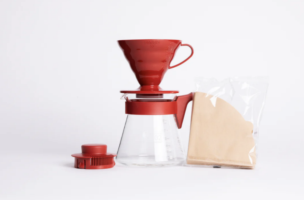 HARIO V60 02 Rojo - Plástico